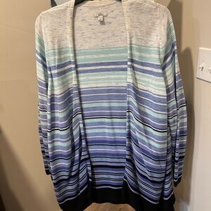 Croft & Barrow Multicolor Striped Cardigan